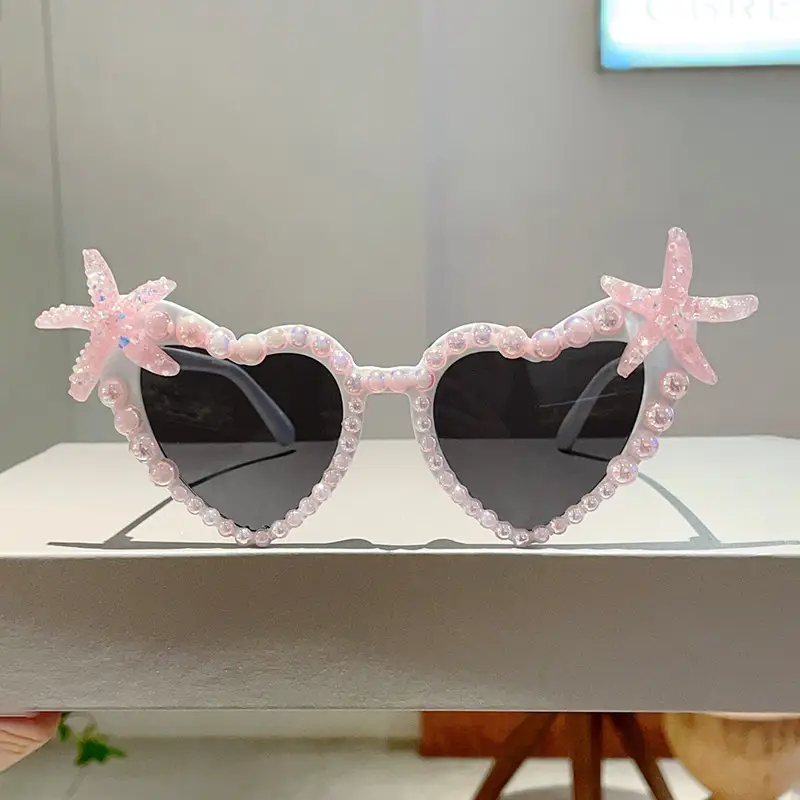 Love Pearl Starfish Sunglasses for Girls Party Wear — feature 12