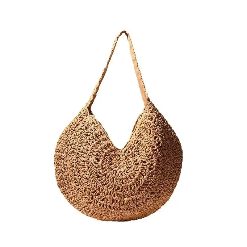 Handwoven Straw Bag Large Capacity Women's Beach Bag - Image 7