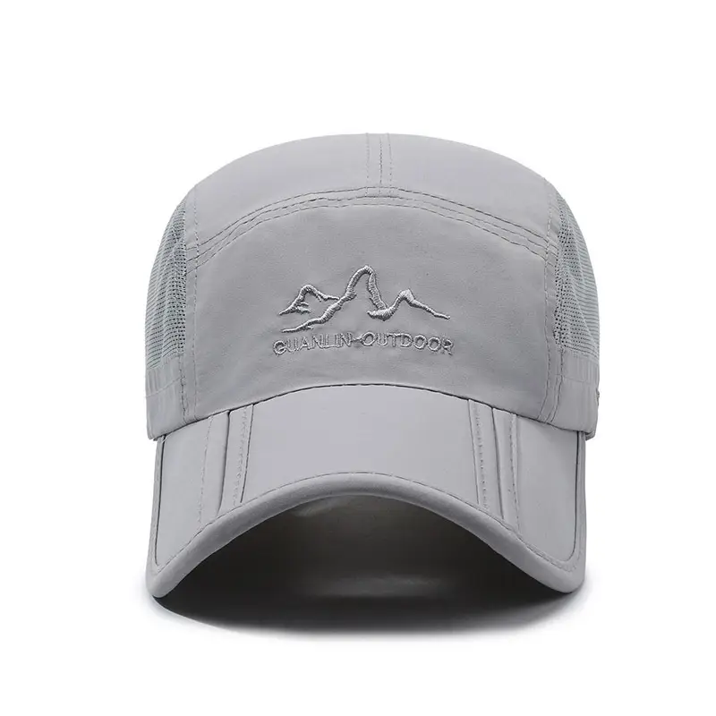 Men's Foldable Baseball Cap Grey Waterproof Hiking - Image 9