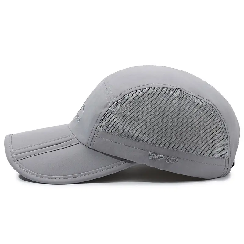 Men's Foldable Baseball Cap Grey Waterproof Hiking - Image 10