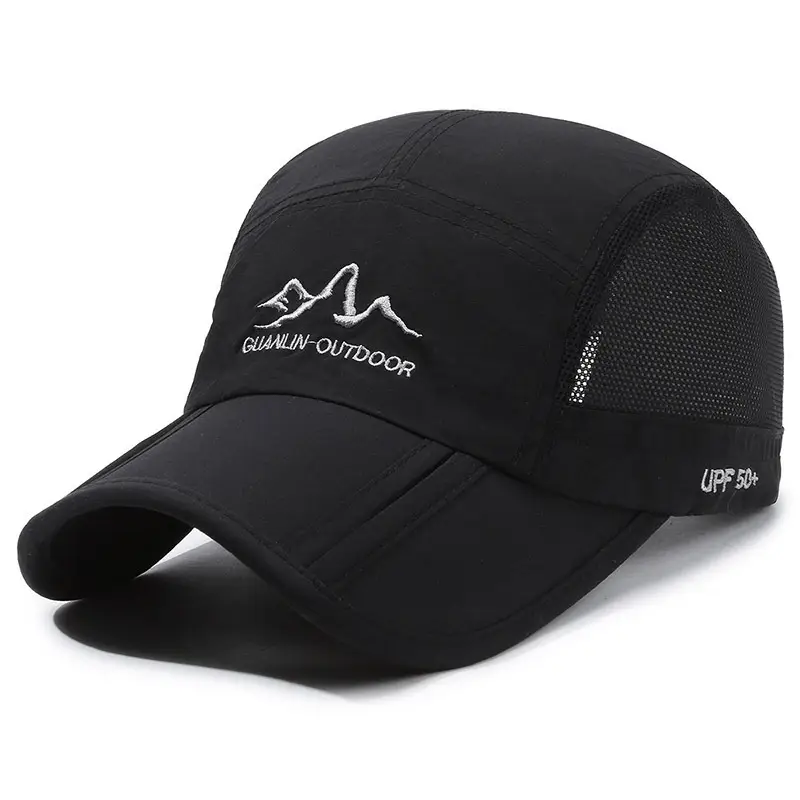 Men's Foldable Baseball Cap Grey Waterproof Hiking - Image 2