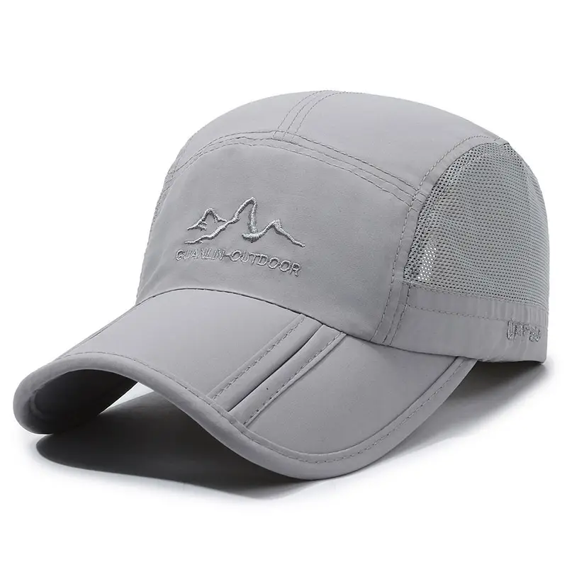 Men's Foldable Baseball Cap Grey Waterproof Hiking - Image 7