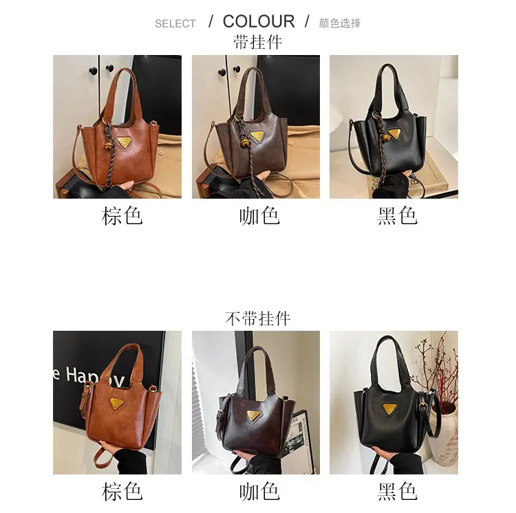 Women Retro Brown Hand Bag K-Style 2025 — feature 4