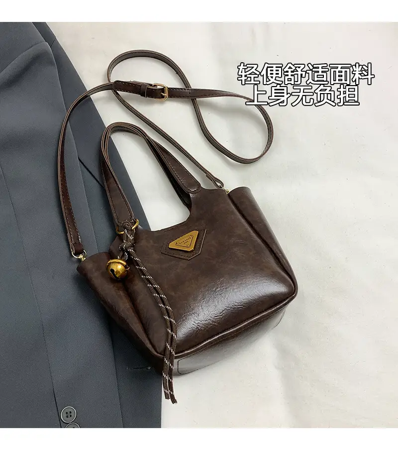 Women Retro Brown Hand Bag K-Style 2025 — feature 5