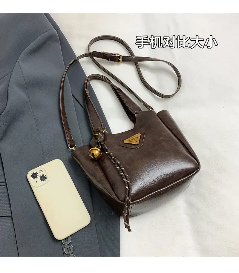 Women Retro Brown Hand Bag K-Style 2025 — feature 6