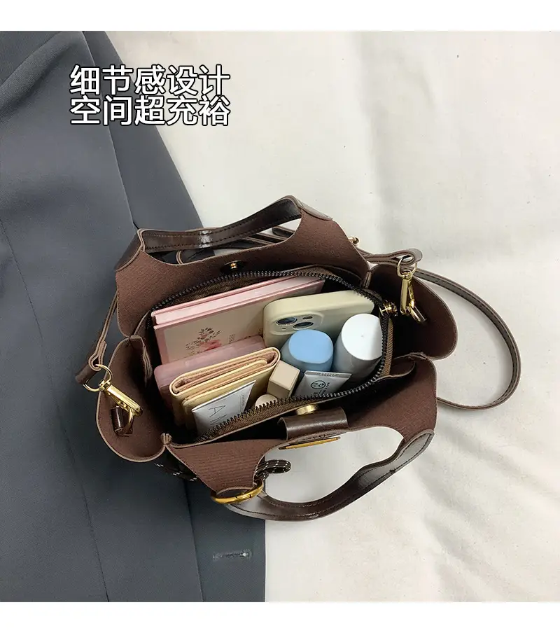 Women Retro Brown Hand Bag K-Style 2025 — feature 7