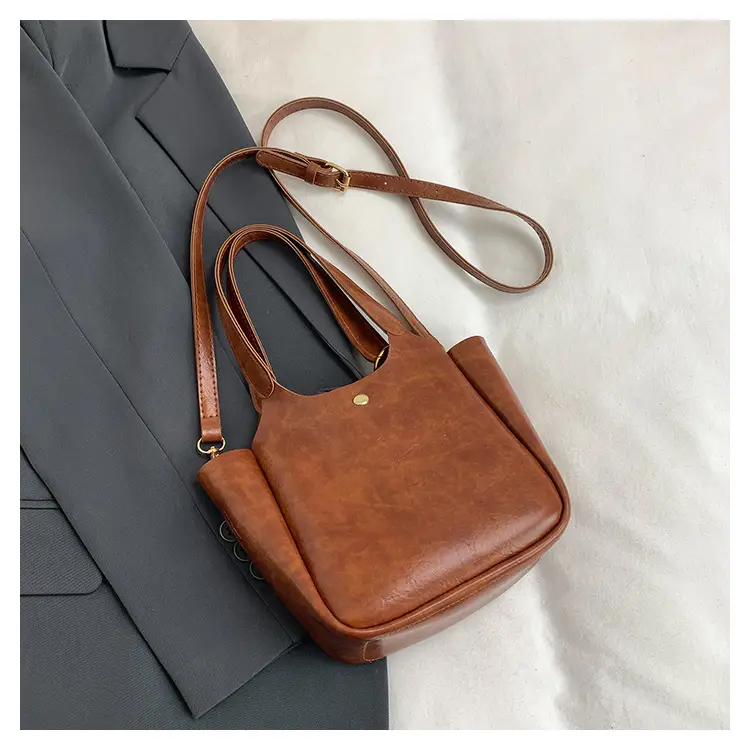 Women Retro Brown Hand Bag K-Style 2025 — feature 8