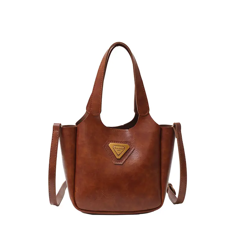 Women Retro Brown Hand Bag K-Style 2025 - Image 2