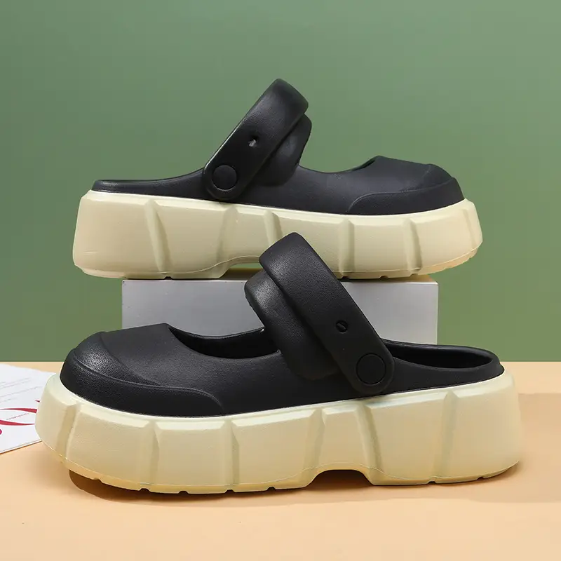 Summer Women's Thick-soled Cave Shoes Heightened Outerwear Slippers Cute EVA Mary Jane All-match Dung-feeling Wear-resistant Sandals - Image 6