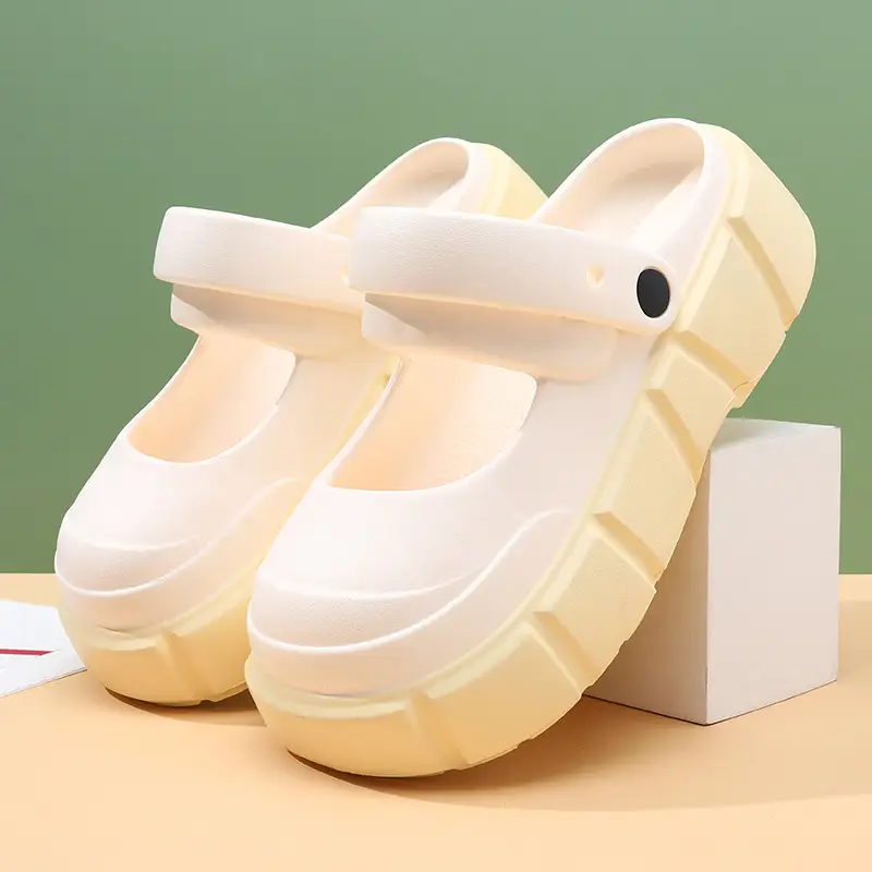 Summer Women's Thick-soled Cave Shoes Heightened Outerwear Slippers Cute EVA Mary Jane All-match Dung-feeling Wear-resistant Sandals - Image 3