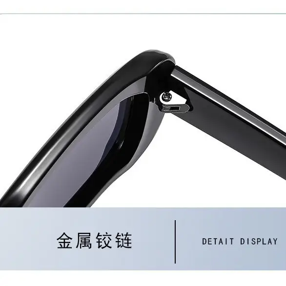 Men Retro UV Sunglasses with Metal Buckle - Image 8