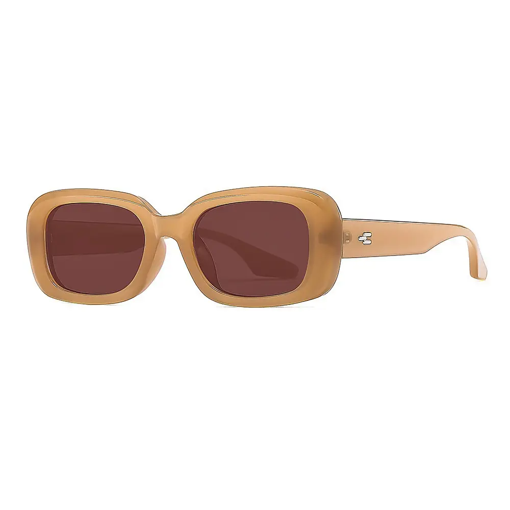 Men Retro UV Sunglasses with Metal Buckle - Image 9