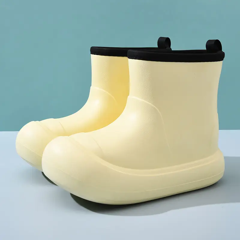 2024 New Cute High-top Rain Boots Women's Thick Sole Outer Wear Spring Outdoor Fashion Non-slip Four Seasons Rain Boots Rubber Shoes Women - Image 3