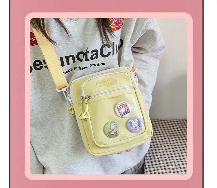 Women's Cute Japanese Candy Color Shoulder Bag Travel Satchel — feature 11