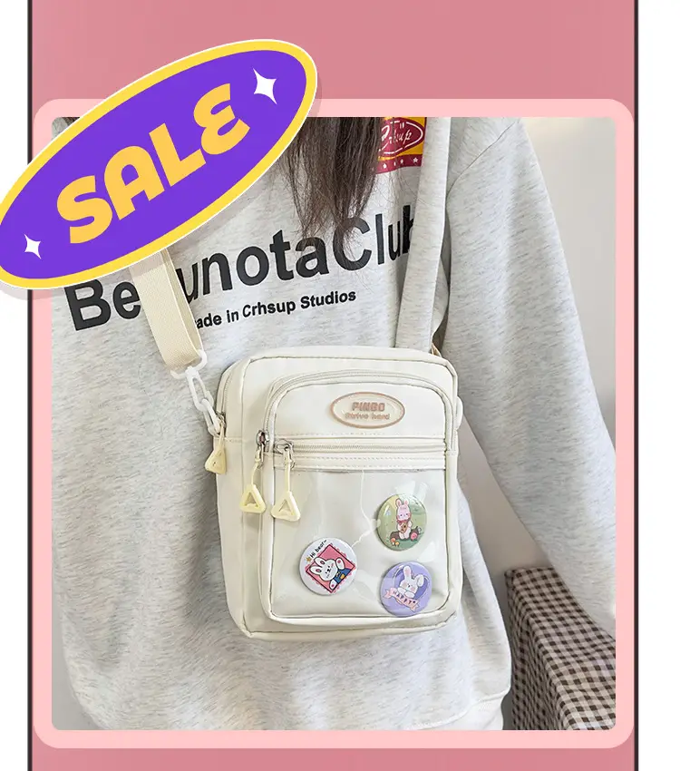 Women's Cute Japanese Candy Color Shoulder Bag Travel Satchel — feature 12