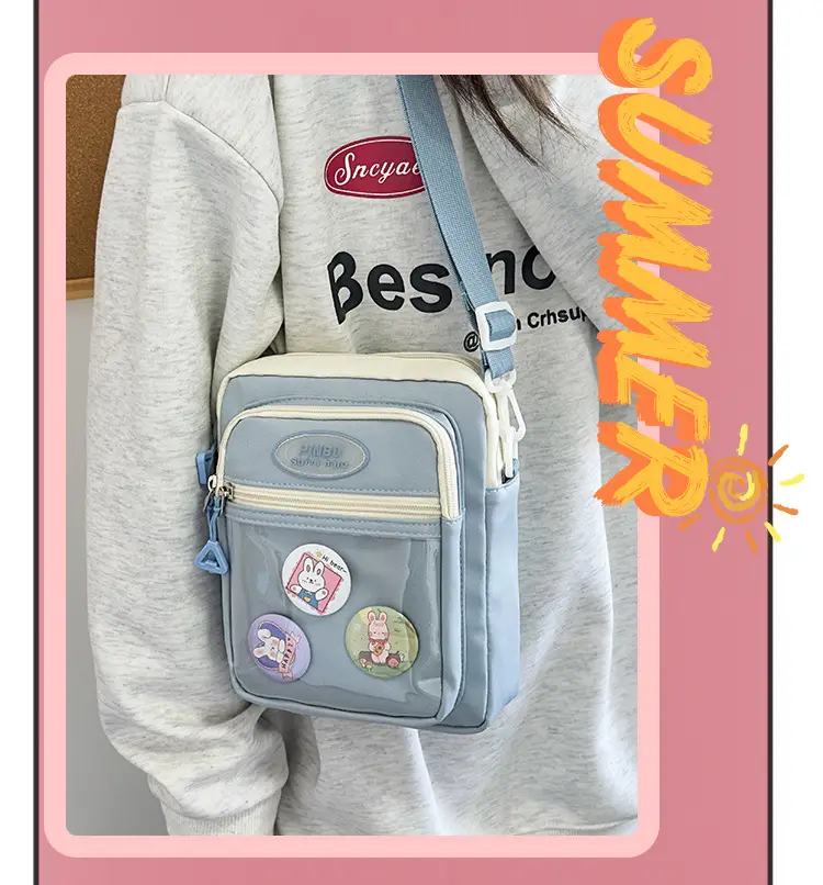 Women's Cute Japanese Candy Color Shoulder Bag Travel Satchel — feature 13