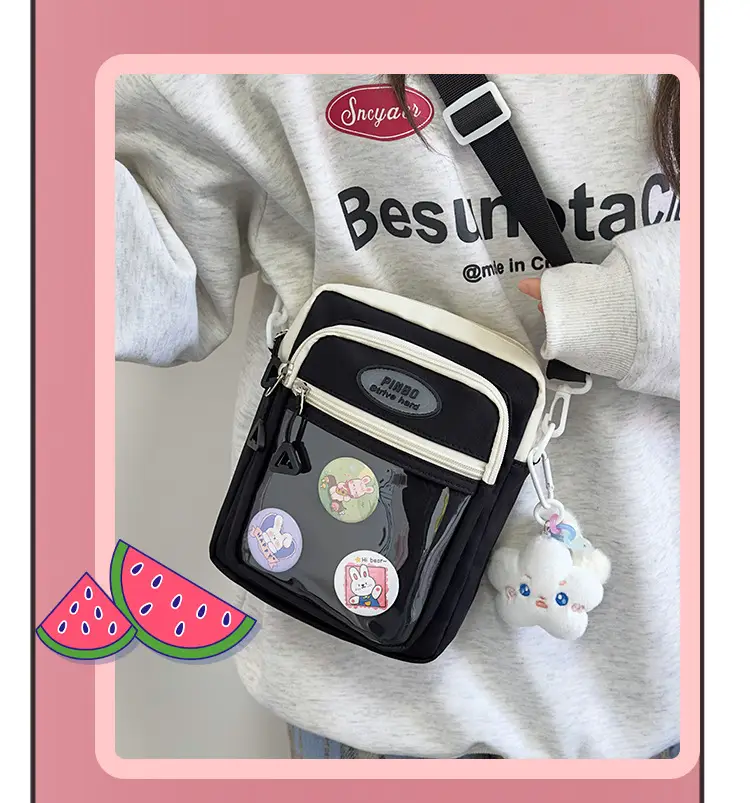 Women's Cute Japanese Candy Color Shoulder Bag Travel Satchel — feature 14