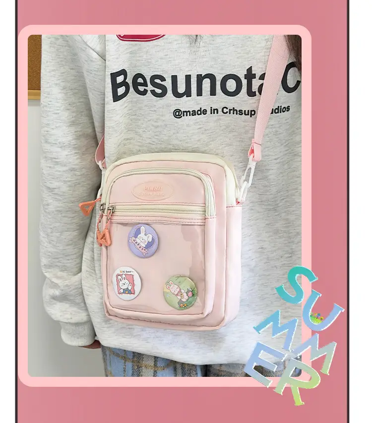 Women's Cute Japanese Candy Color Shoulder Bag Travel Satchel — feature 15