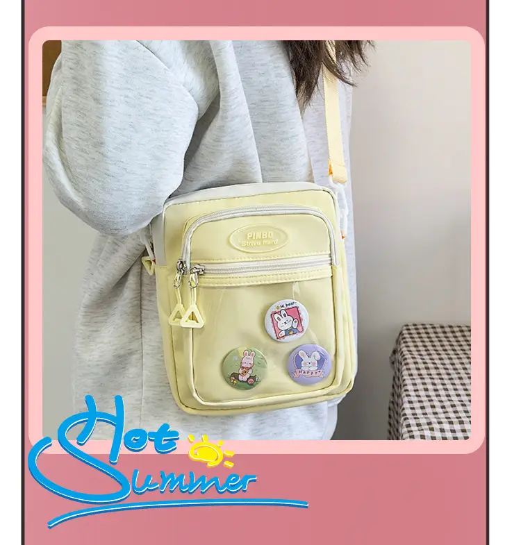 Women's Cute Japanese Candy Color Shoulder Bag Travel Satchel — feature 16