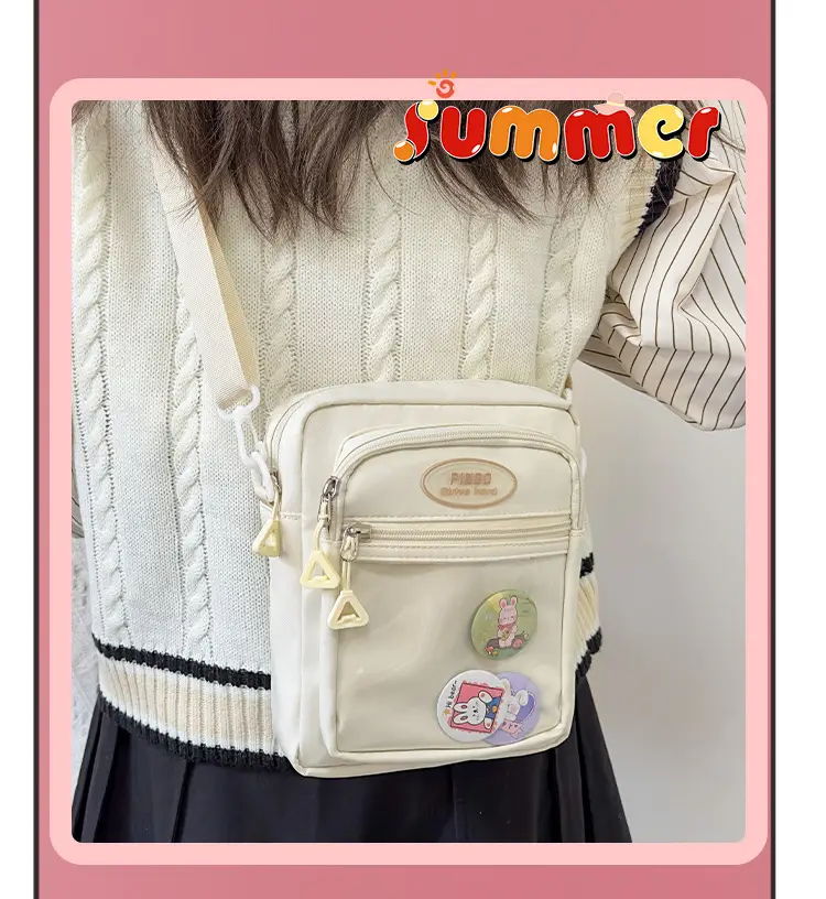 Women's Cute Japanese Candy Color Shoulder Bag Travel Satchel — feature 17