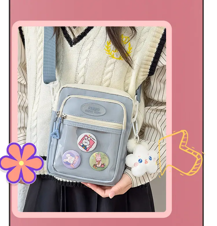 Women's Cute Japanese Candy Color Shoulder Bag Travel Satchel — feature 18