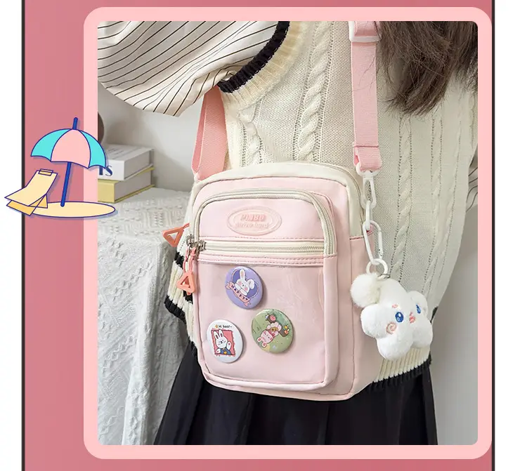 Women's Cute Japanese Candy Color Shoulder Bag Travel Satchel — feature 20