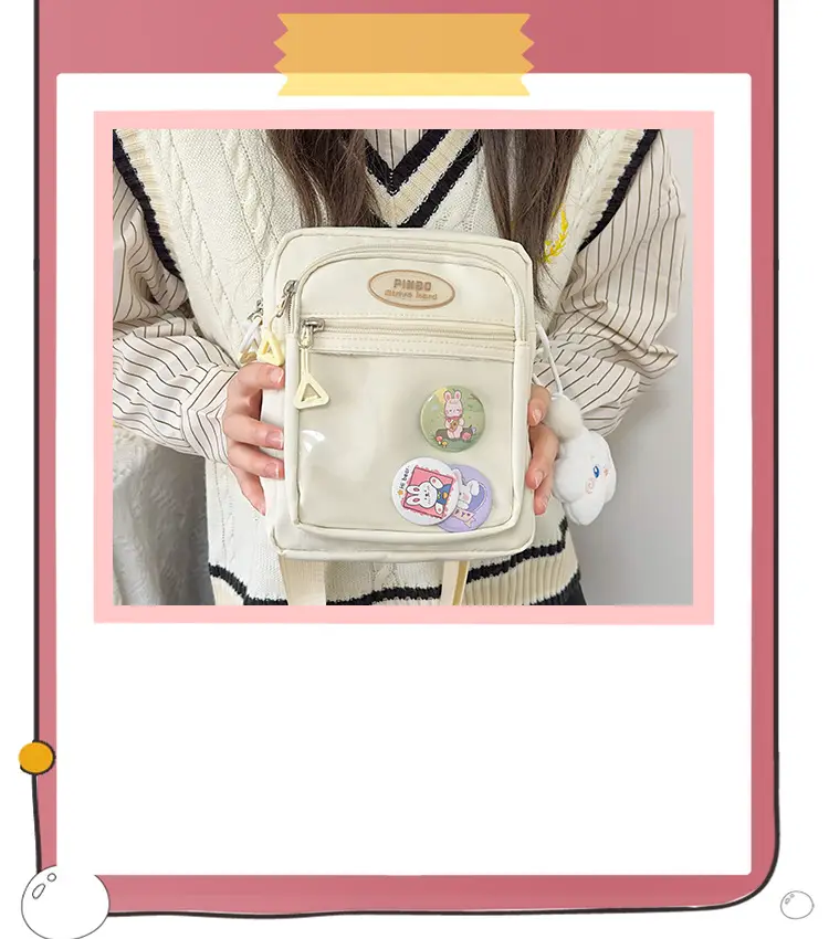 Women's Cute Japanese Candy Color Shoulder Bag Travel Satchel — feature 22