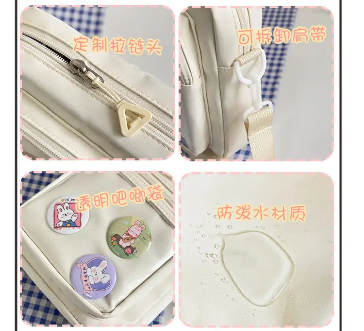 Women's Cute Japanese Candy Color Shoulder Bag Travel Satchel — feature 9
