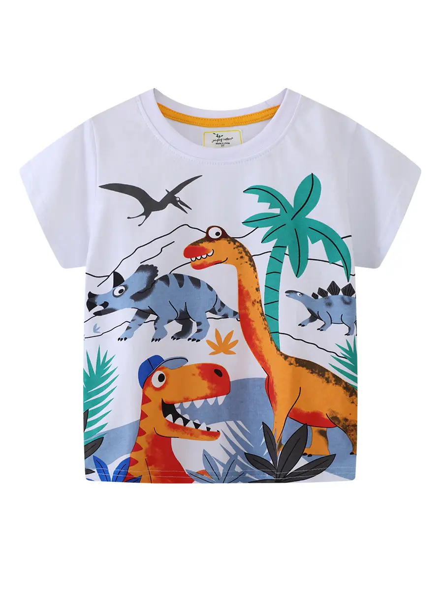 Kids Cotton T-Shirt Jumping Meters Design Boys Summer Wear - Image 6