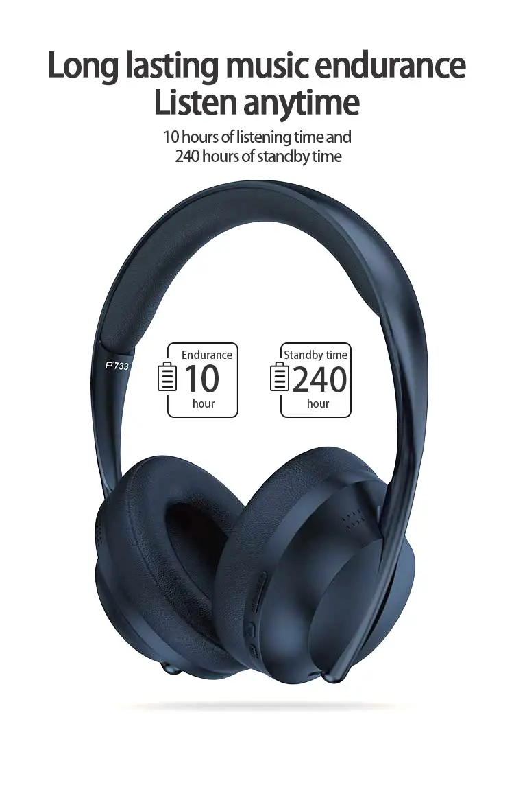 P733 Wireless Bluetooth Headset with Full Ear Support β feature 7