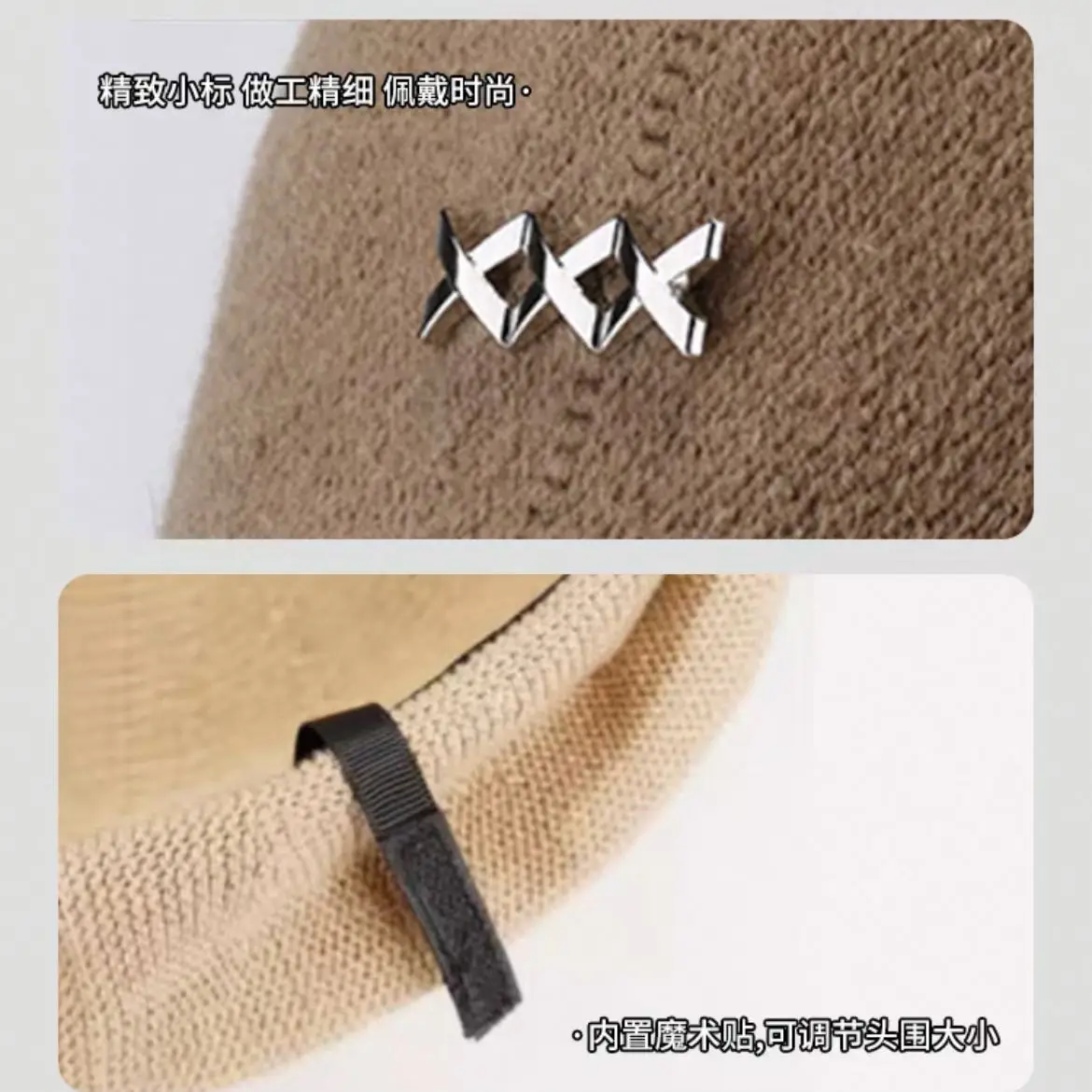 Women Wool Beret Warm Winter Cap Large - Image 15