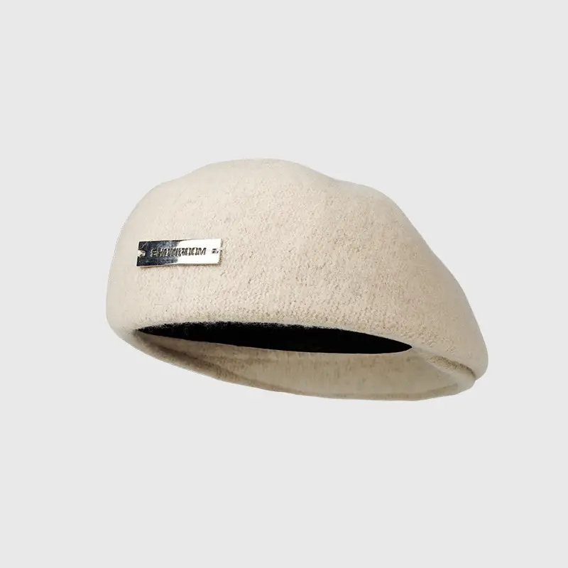 Women Wool Beret Warm Winter Cap Large - Image 5
