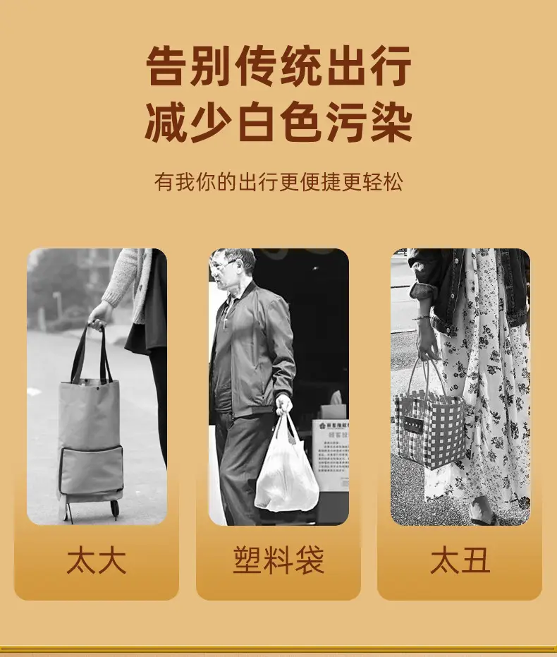 Foldable Shopping Bag Large Capacity Travel Storage Bag — feature 4
