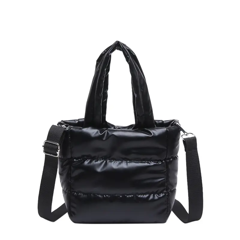 Black Embroidered Shoulder Bag for Women - Image 10