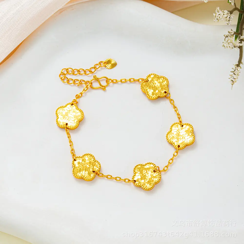 Gold Dragon Scale Necklace with Broken Ice Petals - Image 4
