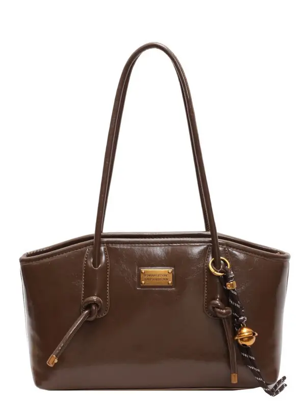 Women's French Retro Shoulder Bag Brown 2024 Winter