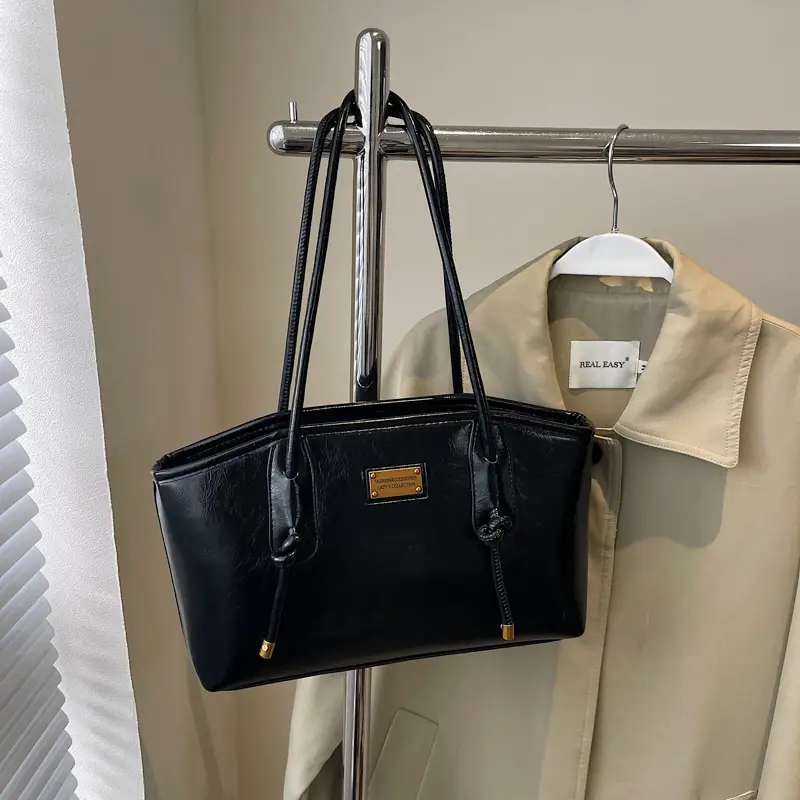 Women's French Retro Shoulder Bag Brown 2024 Winter