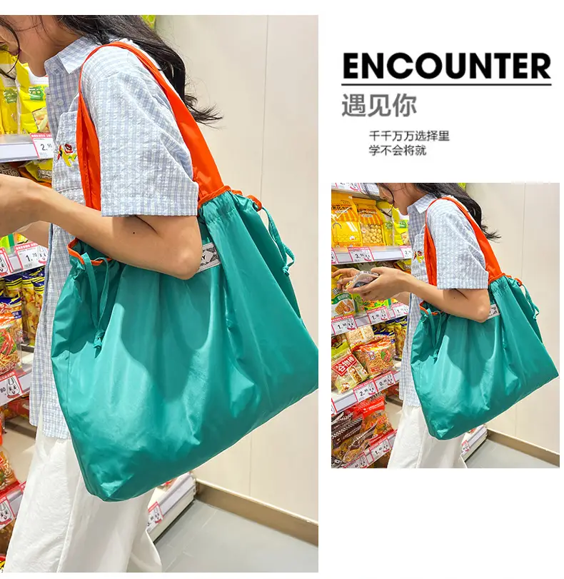 Blue Foldable Mummy Bag Large Capacity Travel Storage Bag — feature 39