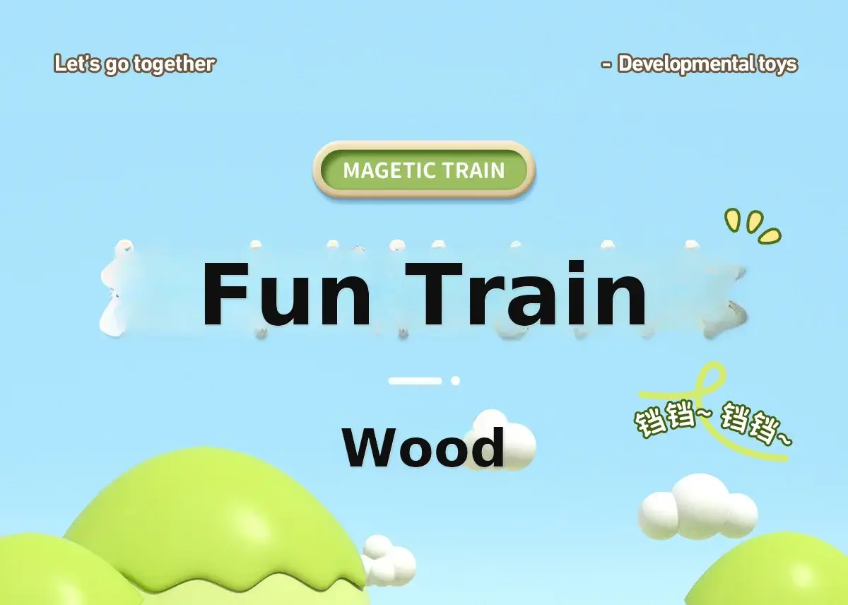 Magnetic Number Train for Kids 0-3 Years Wooden Educational Toy — feature 1