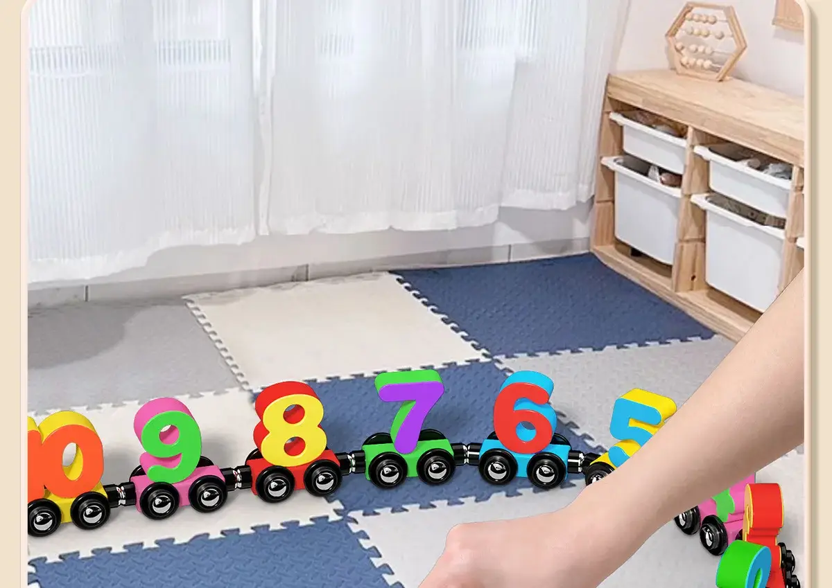 Magnetic Number Train for Kids 0-3 Years Wooden Educational Toy — feature 15