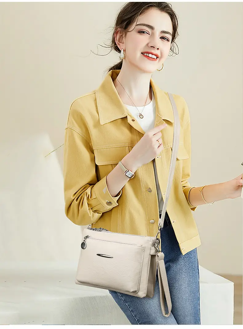 Light Grey Crossbody Phone Bag for Women — feature 24