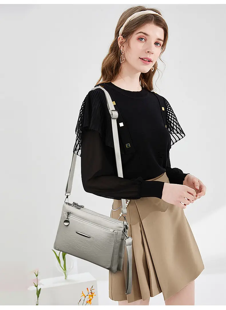 Light Grey Crossbody Phone Bag for Women — feature 25