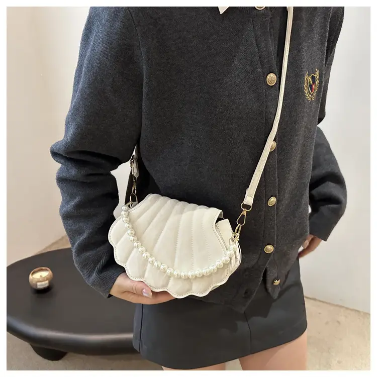 Black Pearl Embellished Shoulder Bag for Women — feature 34