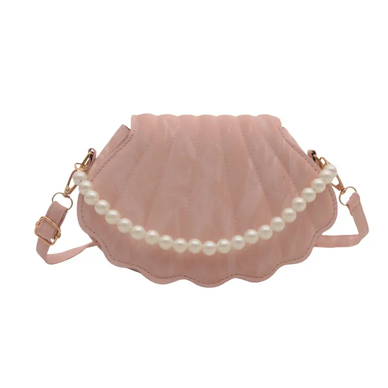Black Pearl Embellished Shoulder Bag for Women
