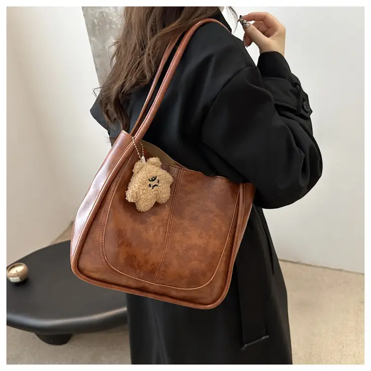 Vintage Maroon Textile Shoulder Bag for Women 2023 — feature 11