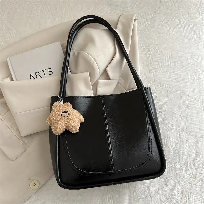 Vintage Maroon Textile Shoulder Bag for Women 2023 - Image 5