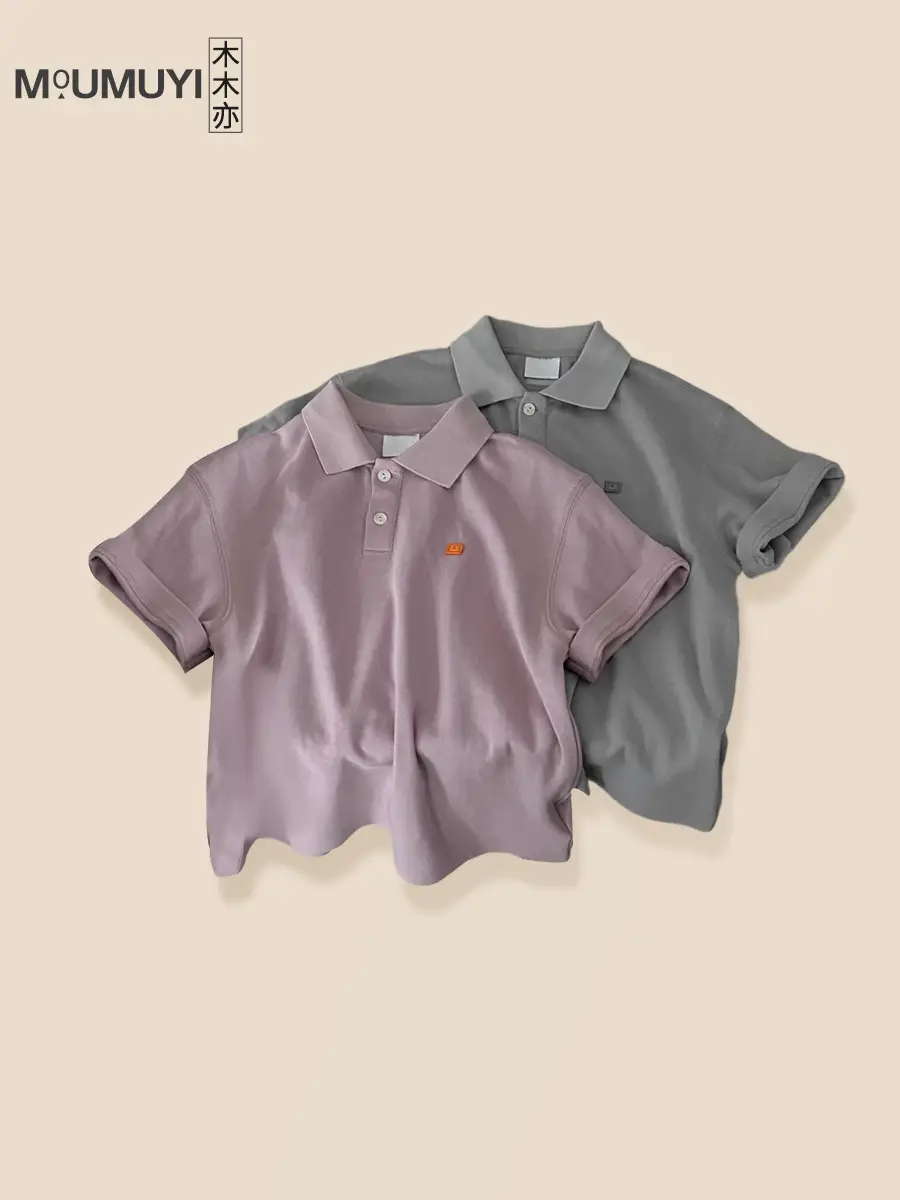 Men Grey Polo Shirt Summer 2025 - Image 3