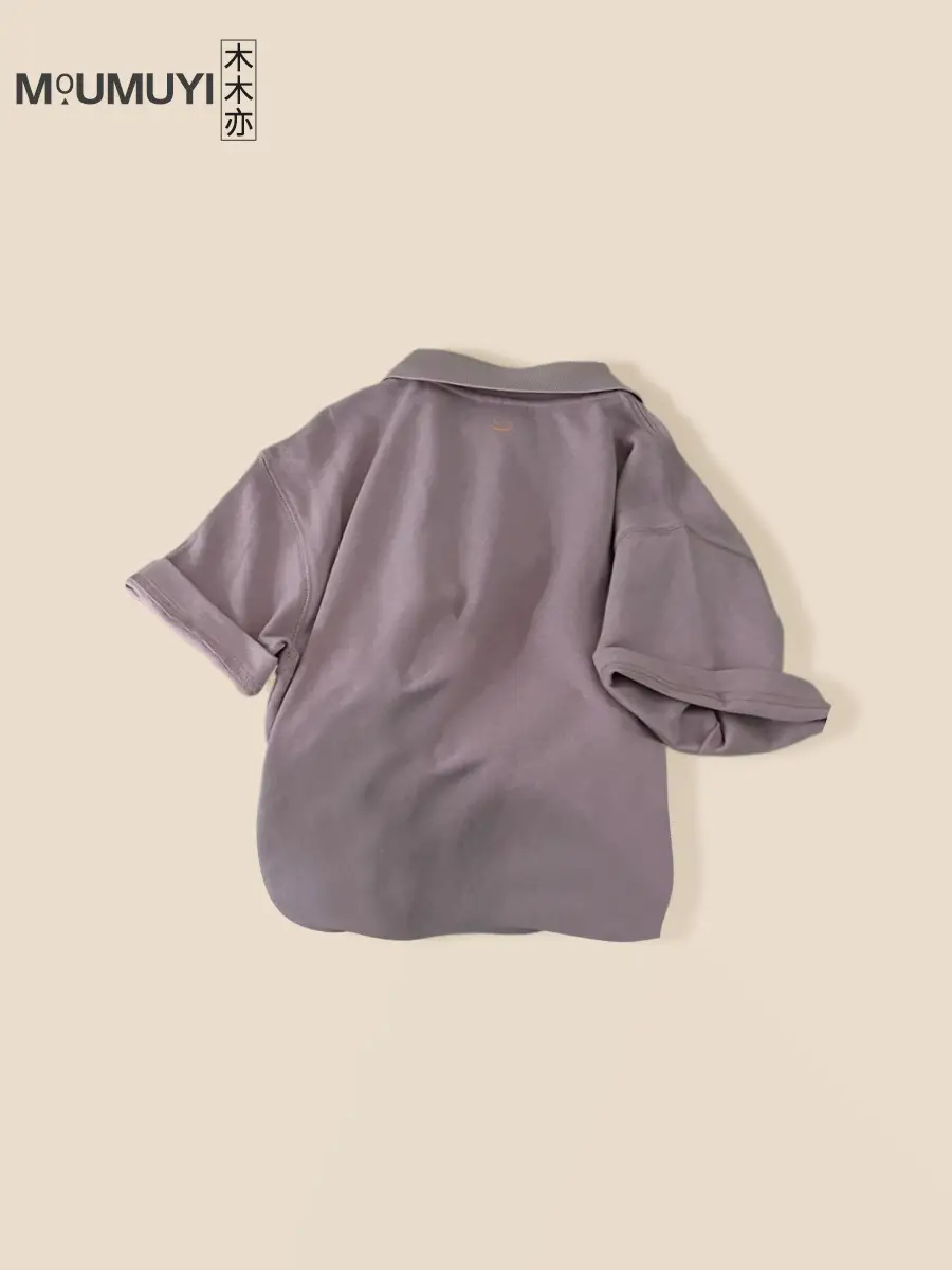 Men Grey Polo Shirt Summer 2025 - Image 5