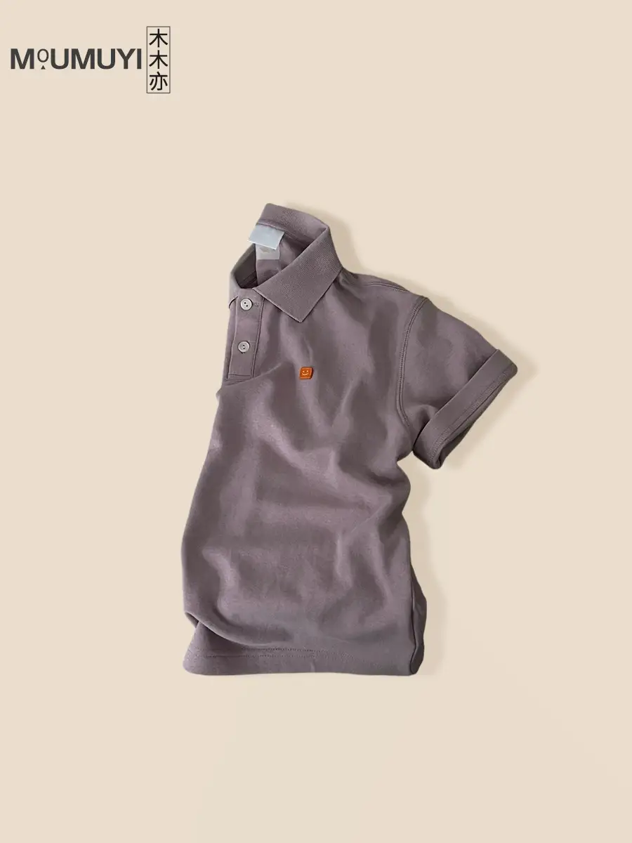 Men Grey Polo Shirt Summer 2025 - Image 7