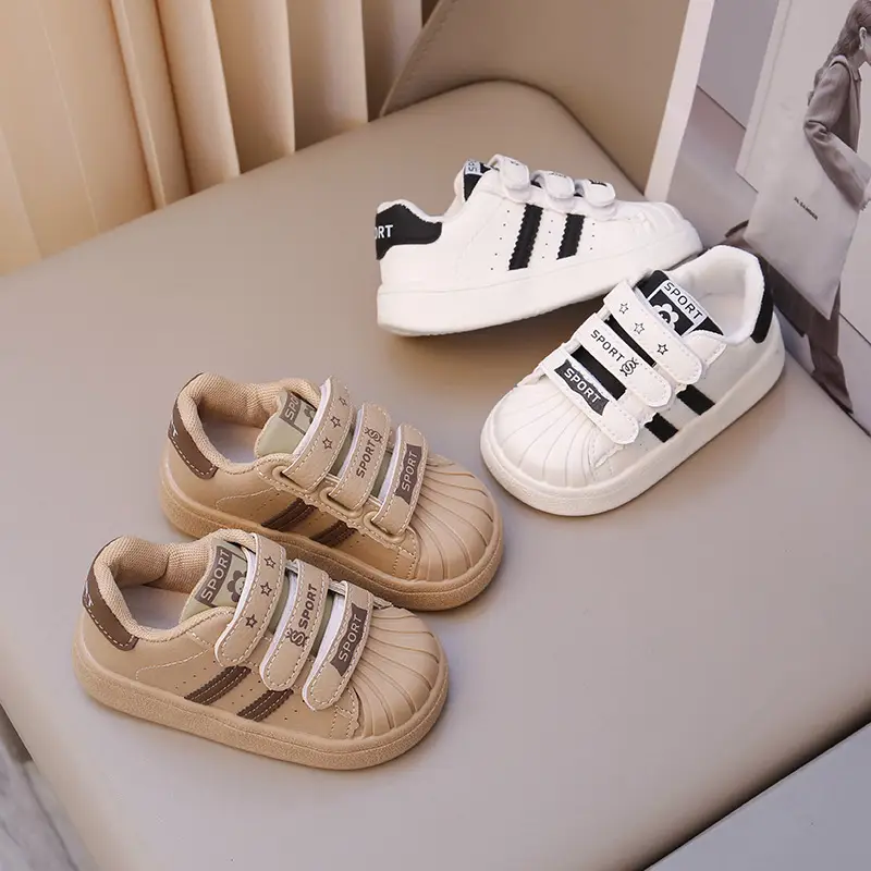 Baby White Strap Sneakers for Girls Spring Autumn